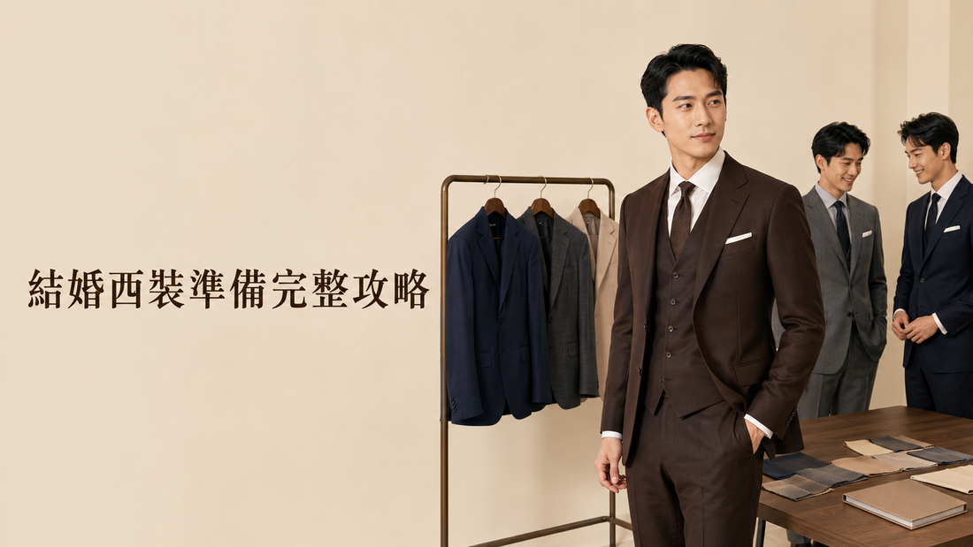 結婚西裝準備完整攻略：時間表、預算、風格與兄弟團安排一次搞懂