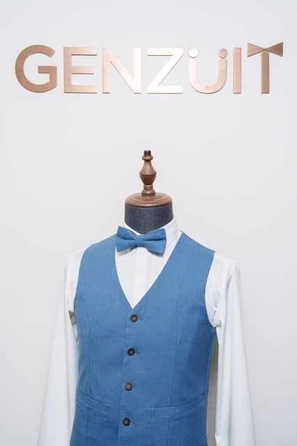 Genzuit 香港海洋藍色醒神兄弟團馬甲 正面造型